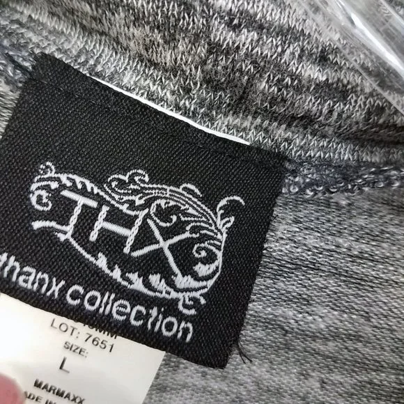 THX Women's Silver Open Front Cardigan Sweater - Picture 9 of 9